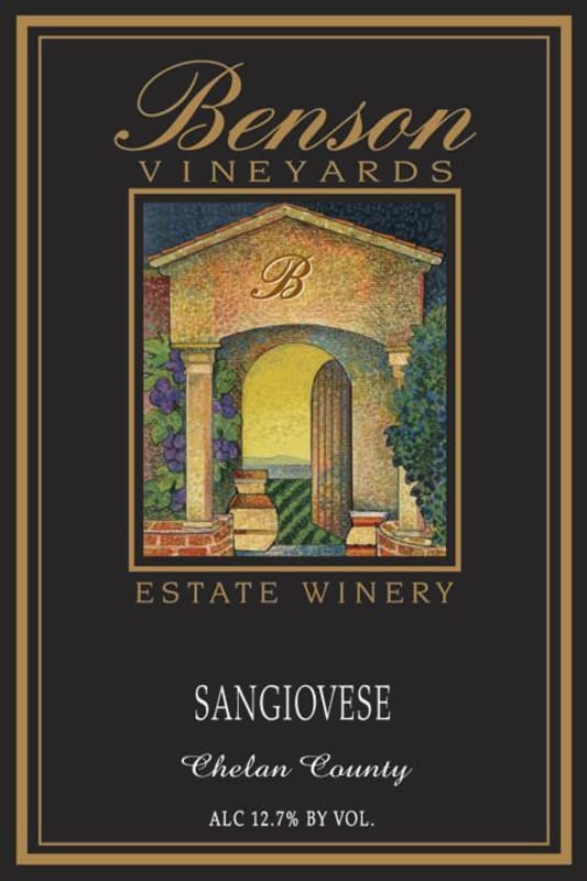 Benson Vineyards Estate Winery Sangiovese 2006 Front Label