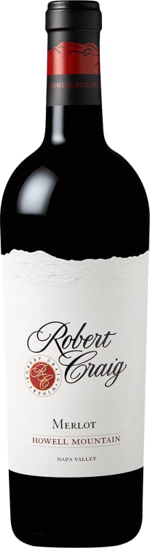 Robert Craig Cellars Howell Mountain Merlot 2019 Front Bottle Shot