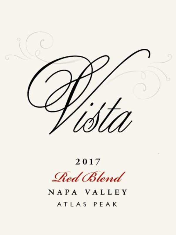 Vista Red Wine 2017 Front Label