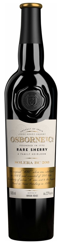 Osborne VORS Oloroso Solera BC 200 Rare Sherry (500ML) Front Bottle Shot