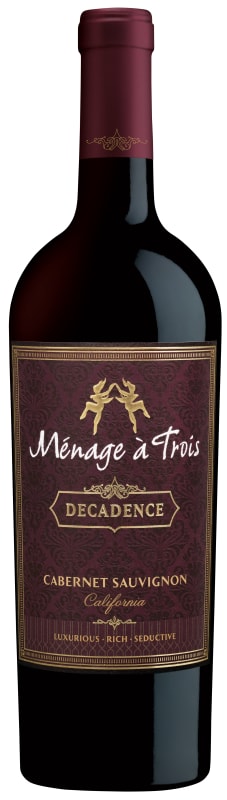Menage a Trois Decadence Cabernet Sauvignon 2021 Front Bottle Shot