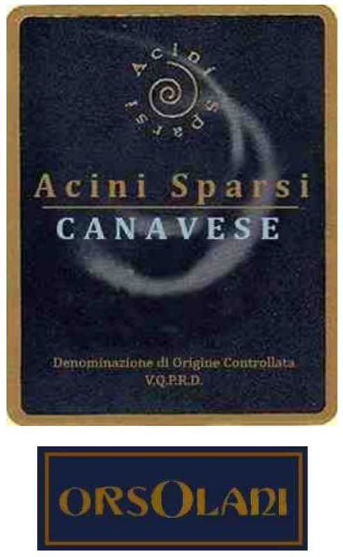 Orsolani Canavese Rosso Acini Sparsi 2013 Front Label