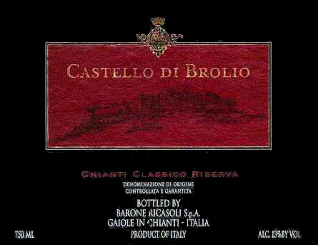 Barone Ricasoli Brolio Riserva 1995 Front Label