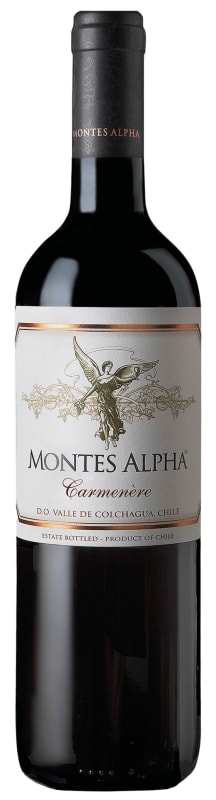 Montes Alpha Series Carmenere 2021 Front Bottle Shot