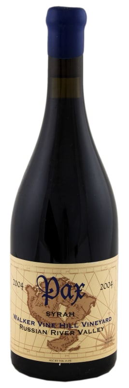 Pax Walker Vine Hill Syrah 2004 Front Bottle Shot