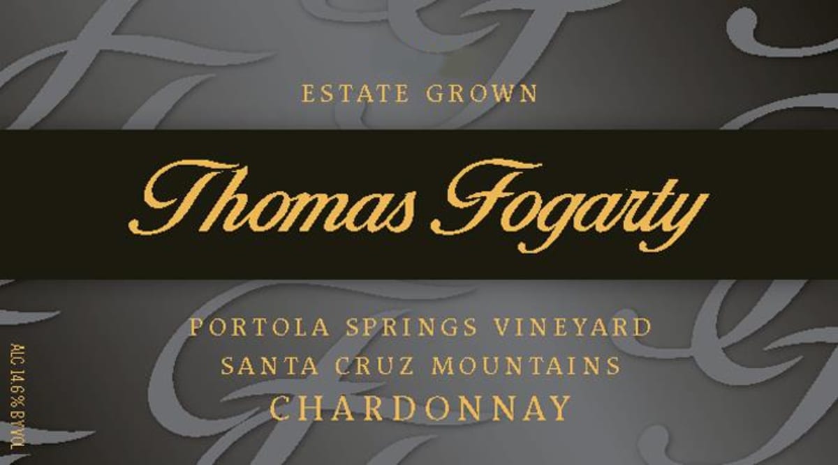 Thomas Fogarty Portola Springs Vineyard Chardonnay 2014 Front Label