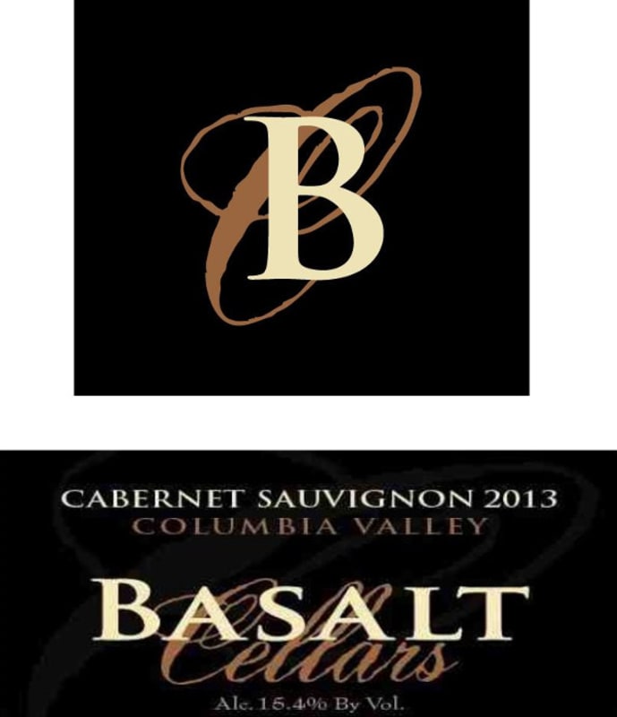 Basalt Cellars Cabernet Sauvignon 2013 Front Label