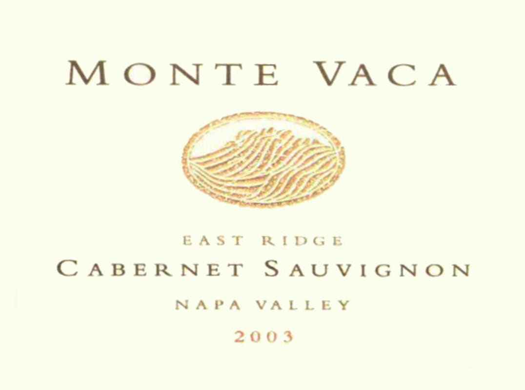 Monte Vaca East Ridge Cabernet Sauvignon 2003 Front Label
