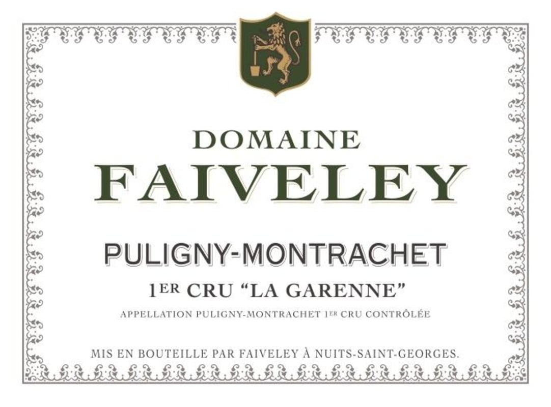 Faiveley Puligny-Montrachet La Garenne Premier Cru 2012 Front Label