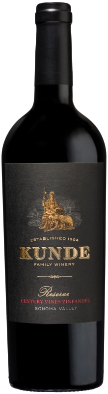 Kunde Century Vines Reserve Zinfandel 2015 Front Bottle Shot