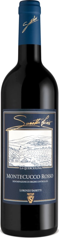 Livio Sassetti La Querciolina Montecucco Rosso 2020 Front Bottle Shot