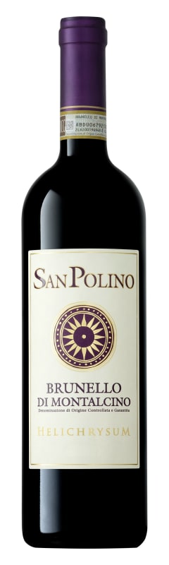 San Polino Brunello di Montalcino Helichrysum 2018 Front Bottle Shot