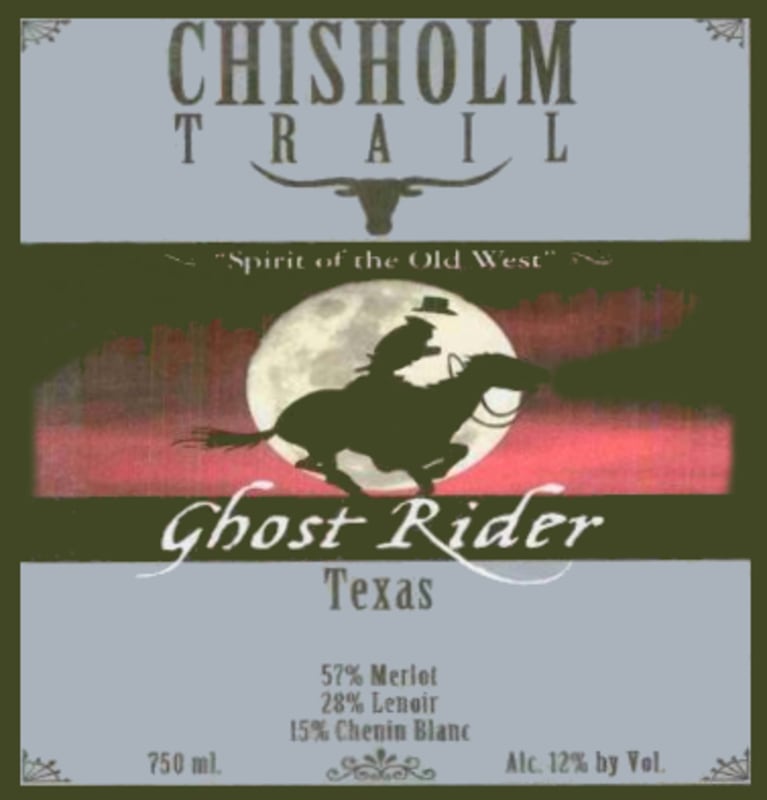 Chisholm Trail Winery Ghost Rider Red 2013 Front Label
