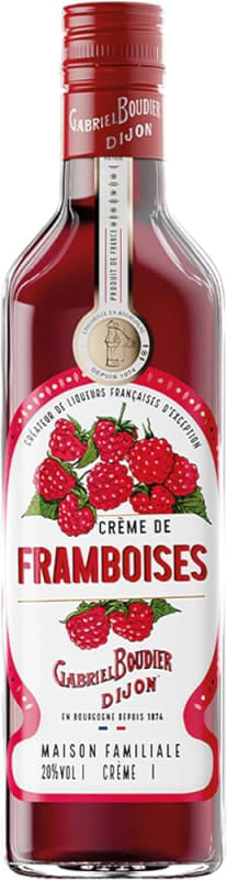 Gabriel Boudier Creme de Framboises Liqueur (375ML half-bottle) Front Bottle Shot