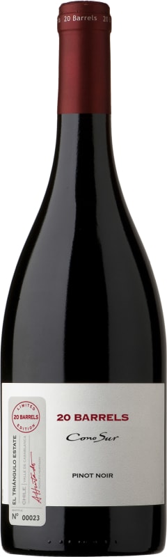 Cono Sur 20 Barrels Pinot Noir 2014 Front Bottle Shot