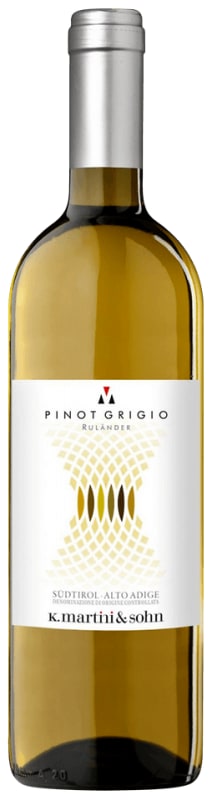 K. Martini & Sohn Pinot Grigio 2021 Front Bottle Shot