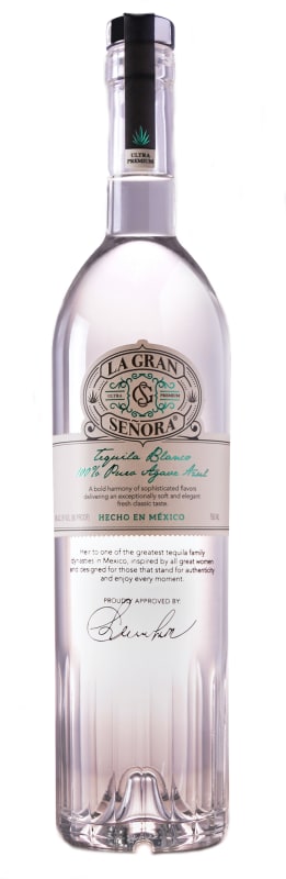 La Gran Senora Silver Tequila Front Bottle Shot