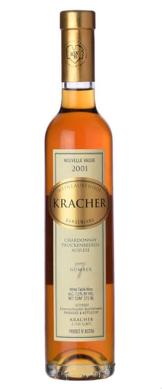 Kracher Chardonnay TBA Nouvelle Vague No. 7 (375ML half-bottle) 2001 Front Bottle Shot