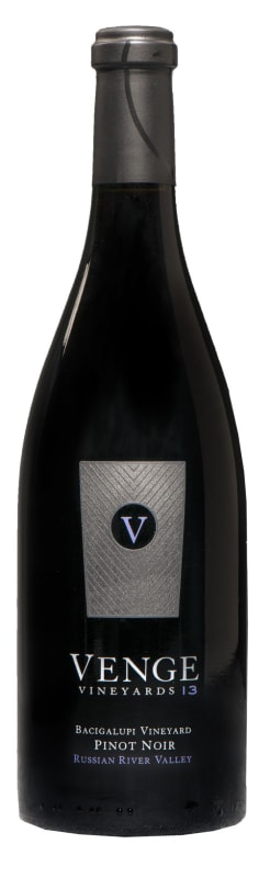 Venge Vineyards Bacigalupi Pinot Noir 2013 Front Bottle Shot