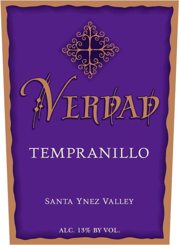 Verdad Santa Ynez Valley Tempranillo 2012 Front Label