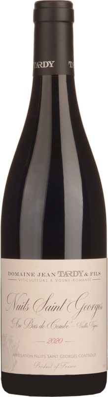 Jean Tardy Nuits-Saint-Georges Au Bas de Combe Vieilles Vignes 2020 Front Bottle Shot