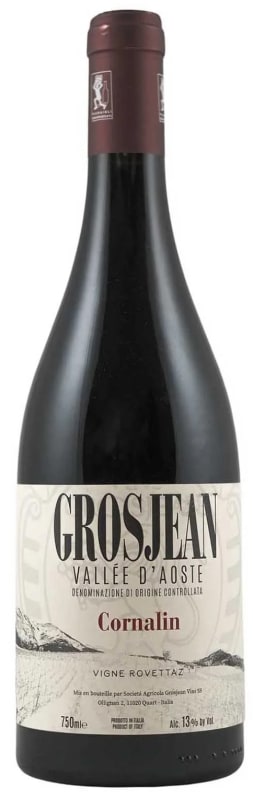 Grosjean Vallee d'Aoste Vigne Rovettaz Cornalin 2025 Front Bottle Shot