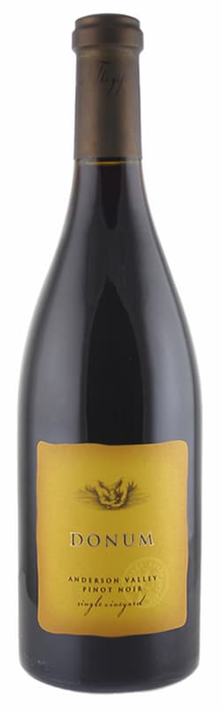 Donum Anderson Valley Estate Pinot Noir 2016 Front Bottle Shot