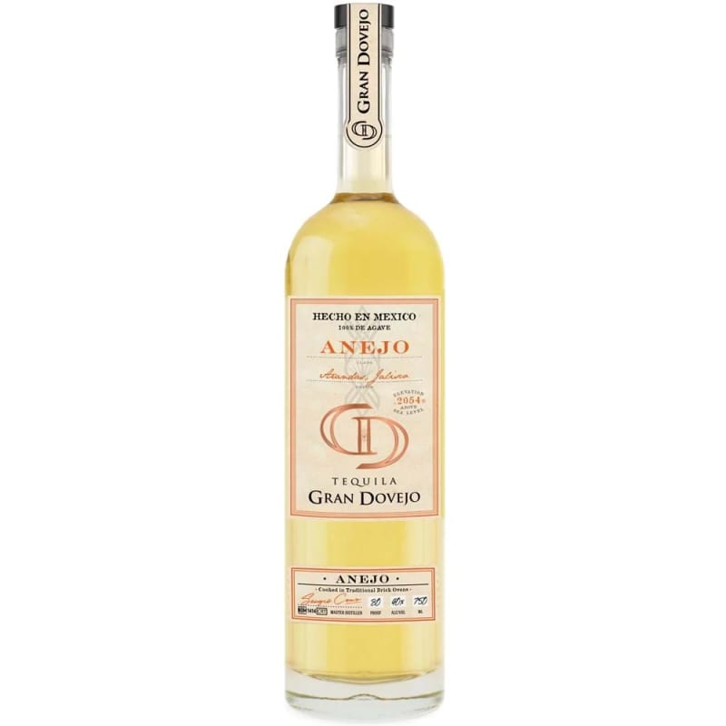 Tequila Gran Dovejo Anejo Front Bottle Shot