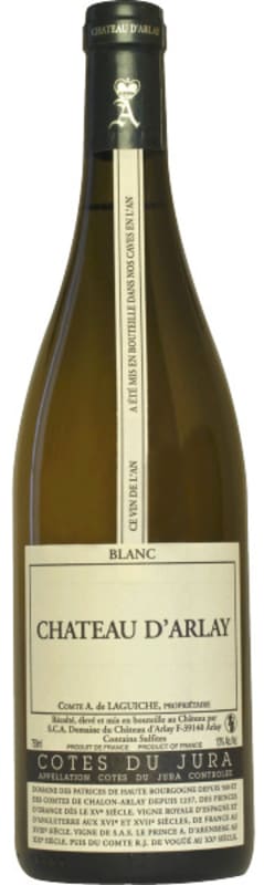 Chateau d'Arlay Cotes du Jura Tradition Blanc 2020 Front Bottle Shot