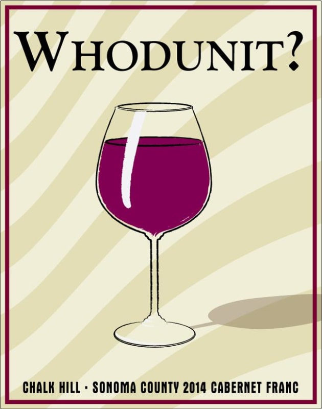 Chateau Diana Whodunit? Cabernet Franc 2014 Front Label