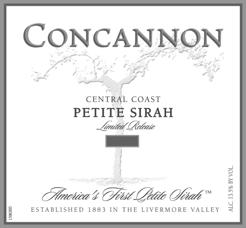 Concannon Limited Release Petite Sirah 2010 Front Label