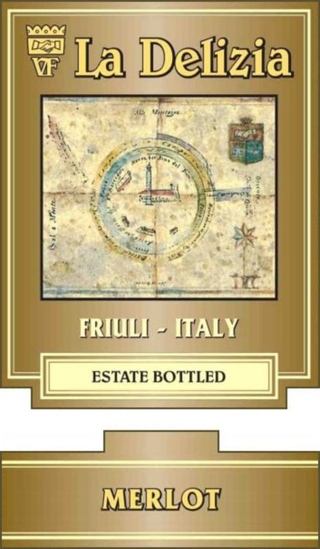 Viticoltori Friulani la Delizia Friuli Grave Merlot 2012 Front Label