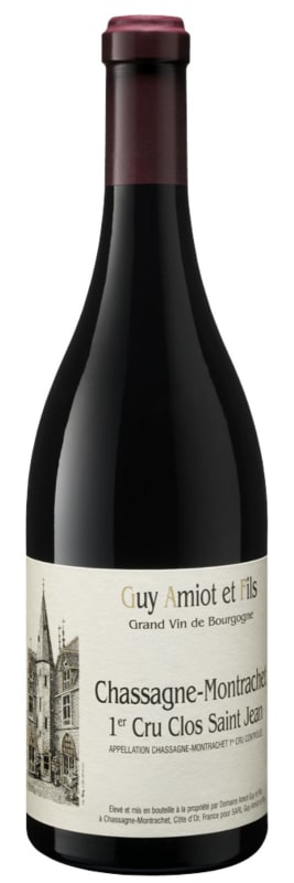 Guy Amiot Chassagne-Montrachet Clos Saint Jean Premier Cru Rouge 2016 Front Bottle Shot