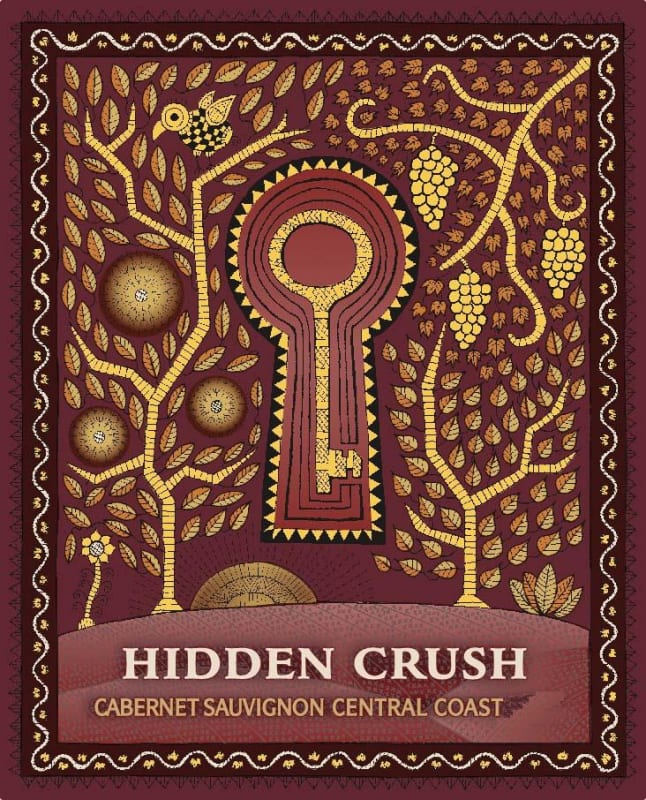 Hidden Crush Cabernet Sauvignon 2016 Front Label