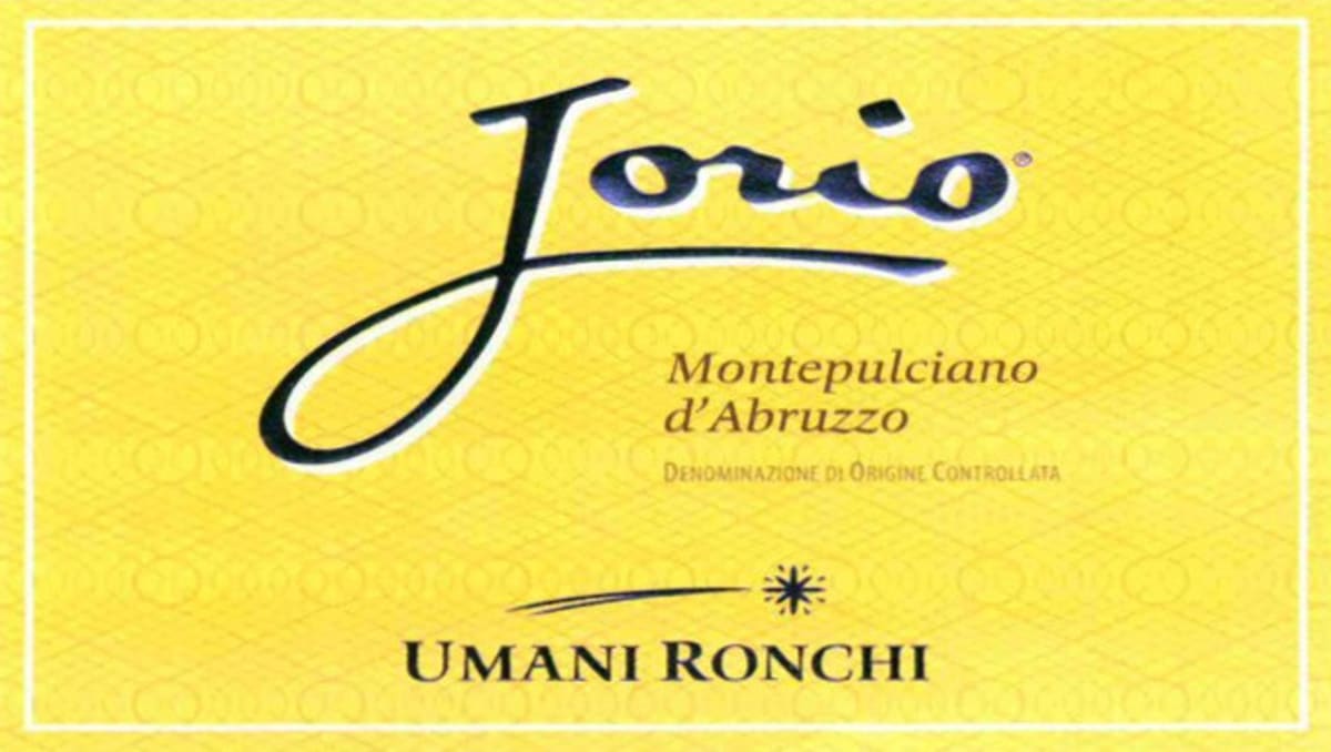 Umani Ronchi Jorio Montepulciano d'Abruzzo 2012 Front Label