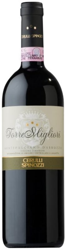 Cerulli Spinozzi Torre Migliori Montepulciano d'Abruzzo 2012 Front Bottle Shot