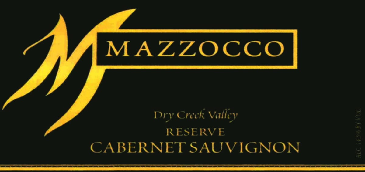 Mazzocco Reserve Cabernet Sauvignon 2008 Front Label