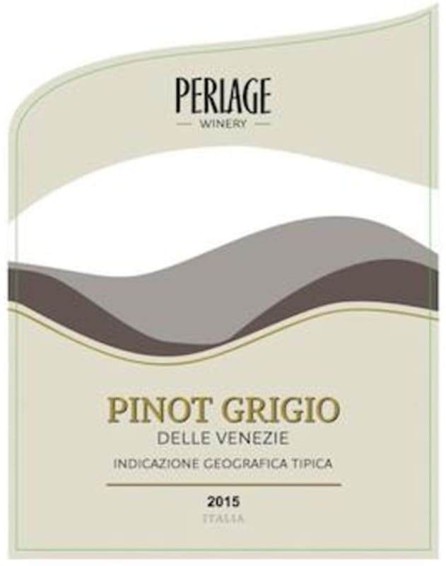 Perlage Wines Pinot Grigio 2015 Front Label