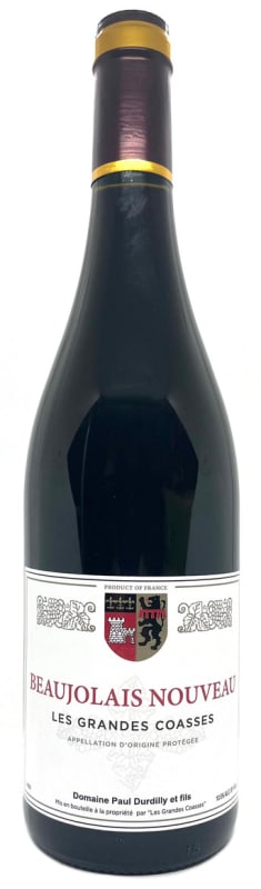 Durdilly Beaujolais Nouveau Les Grandes Coasses 2025 Front Bottle Shot