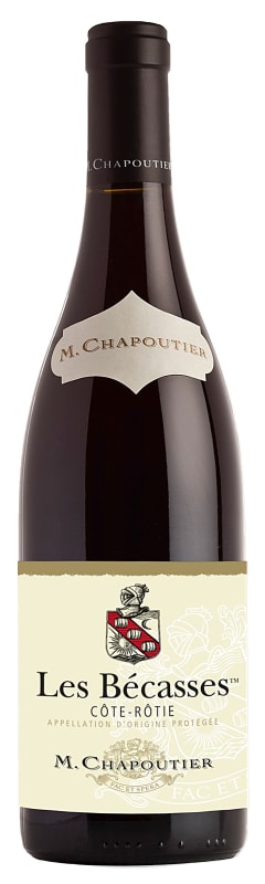 M. Chapoutier Cote Rotie Les Becasses 2022 Front Bottle Shot