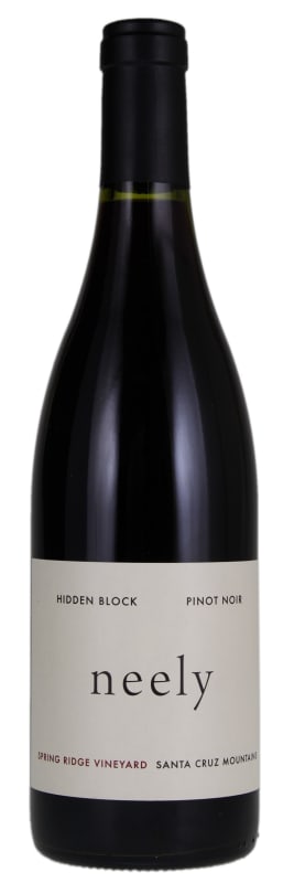 Neely Spring Ridge Vineyard Hidden Block Pinot Noir 2015 Front Bottle Shot