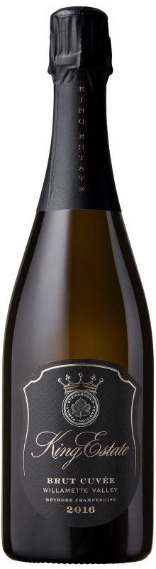 King Estate Brut Cuvee 2016 Front Bottle Shot