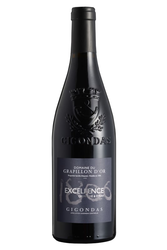 Domaine du Grapillon d'Or Gigondas Excellence 2015 Front Bottle Shot