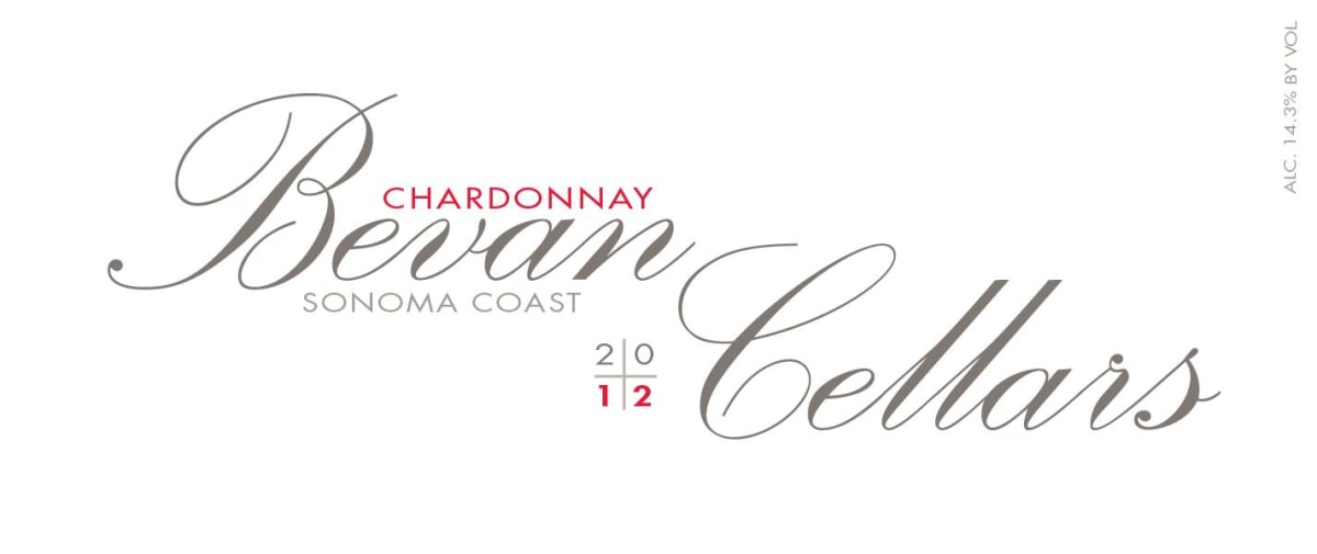 Bevan Cellars Summit 1376 Chardonnay 2012 Front Label