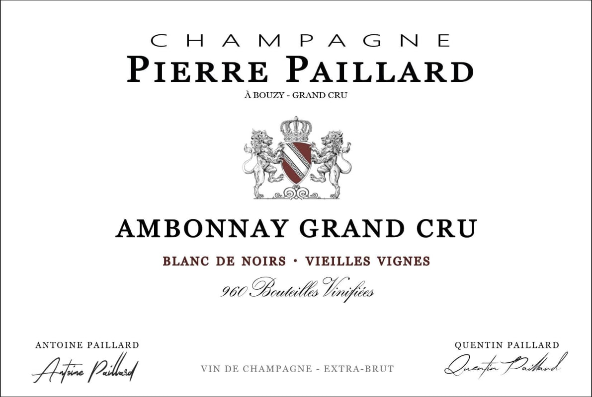 Pierre Paillard Ambonnay Grand Cru Blanc de Noirs Extra Brut 2020 Front Label