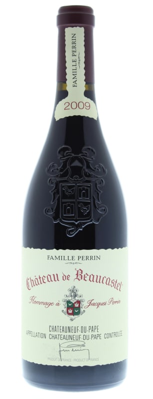 Chateau de Beaucastel Chateauneuf-du-Pape Hommage Jacques Perrin 2009 Front Bottle Shot