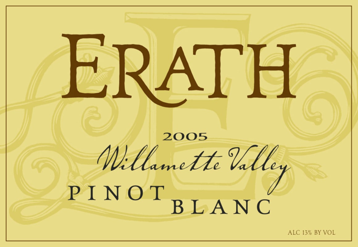 Erath Pinot Blanc 2005 Front Label
