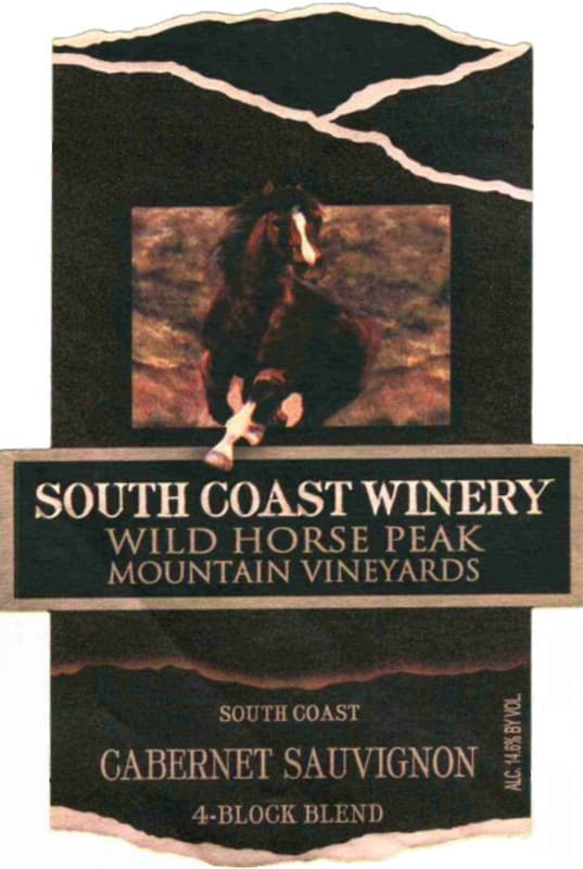 South Coast Winery Winery Wild Horse Peak Mountain Vineyards 4 Block Blend Cabernet Sauvignon 2012 Front Label