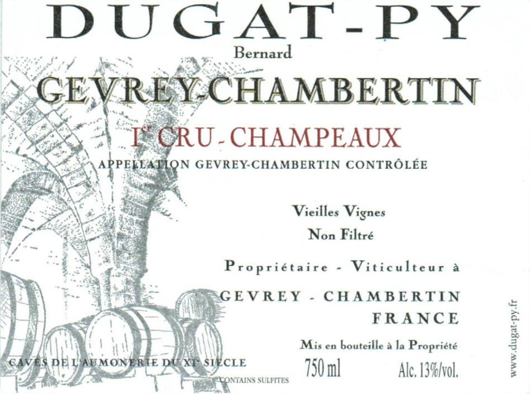 Dugat-Py Gevrey-Chambertin Champeaux Vieilles Vignes Premier Cru 2017 Front Label