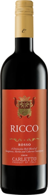 Carletto Ricco Rosso 2014 Front Bottle Shot